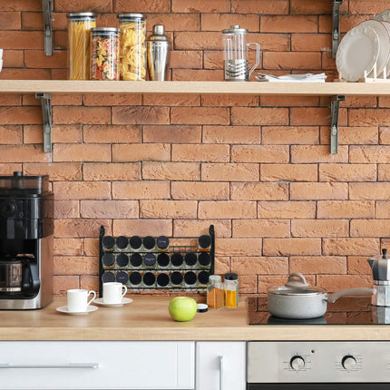 Spice rack with 24 glasses