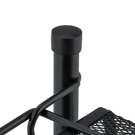 Spice rack with 2 metal shelves