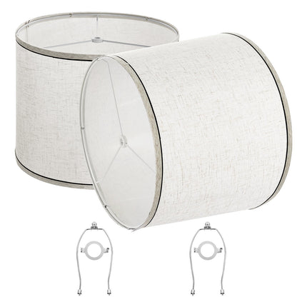 Spider Fitter Lampshade Set of 2, 11x13x10 in, Linen