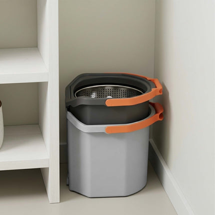 Spin Mop Set with Bucket, 2 Compartments, 7.5L Capacity