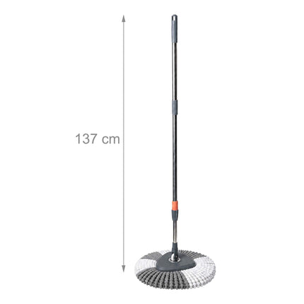 Spin Mop Set with Bucket, 2 Compartments, 7.5L Capacity
