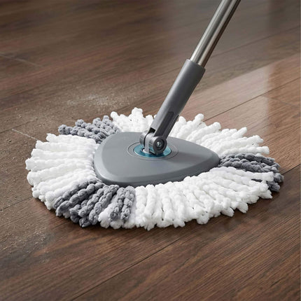 Spin Mop Set with Bucket, Dual-Compartment System
