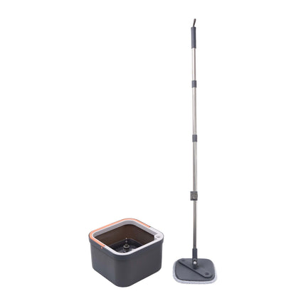 Spin Mop Set with Dual Water Tank and Microfibre Pads