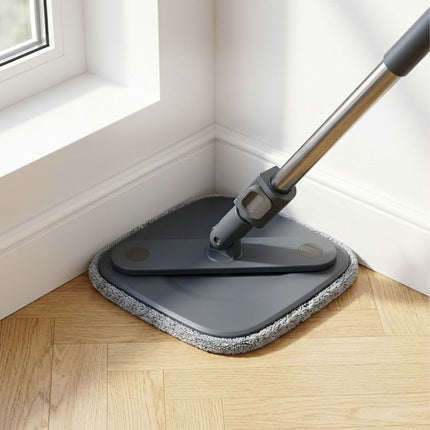 Spin Mop Set with Dual Water Tank and Microfibre Pads
