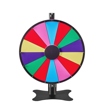 Spinning Prize Wheel 24 In, 14 Slots, Adjustable Stand