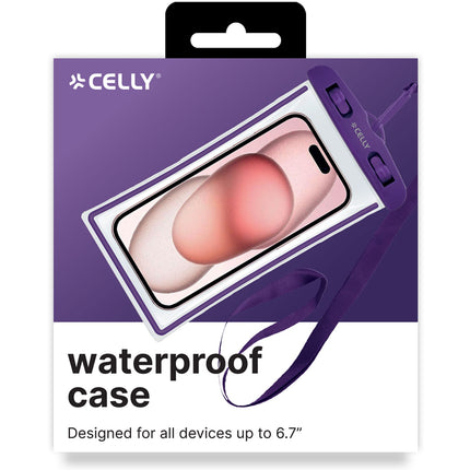 Splashbag Waterproof bag IPX8 max 6.5" Violet