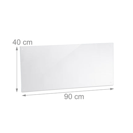 Splash guard for kitchen 90 cm