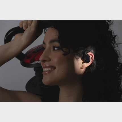 Sport Open-Ear Wireless Headphones with ENC, Black