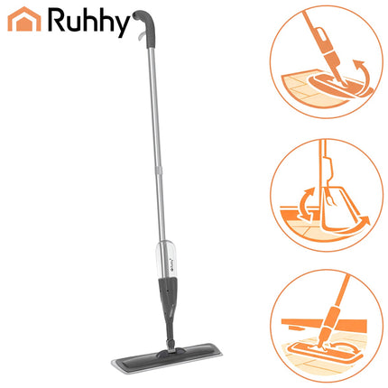 Spray Mop with 360 Rotating Head, 300ml Tank, 3 Pads