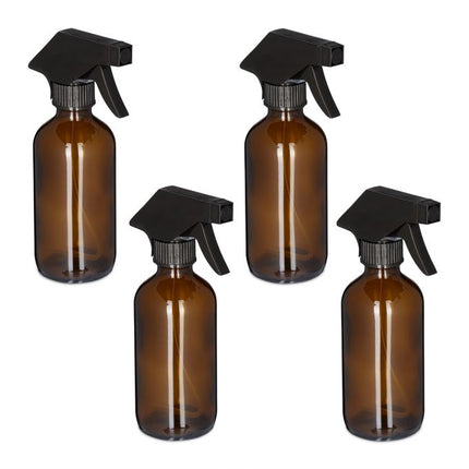 Spray bottle Glass 230 ml Set of 4
