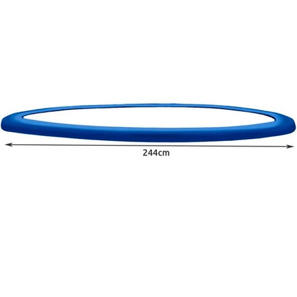 Spring cover for a 244 cm trampoline - blue