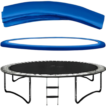 Spring cover for a 244 cm trampoline - blue