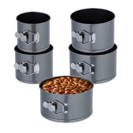 Springform Pan Set, 5-Piece, Non-Stick, Heat Resistant