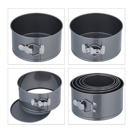 Springform Pan Set, 5-Piece, Non-Stick, Heat Resistant