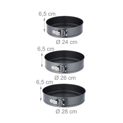 Springform set in 5 parts