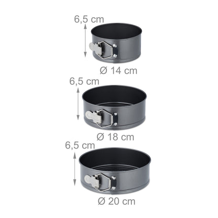 Springform set in 6 parts
