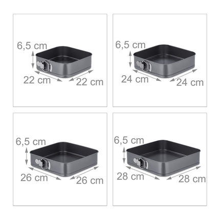 Spring form set of 7 square