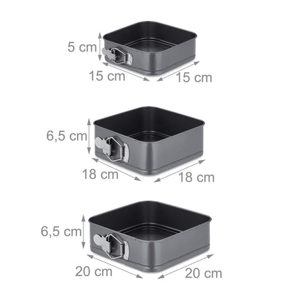 Spring form set of 7 square