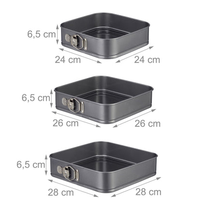 Springform set round &amp; square