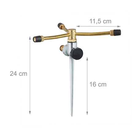 Sprinkler 3-armed with ground anchor