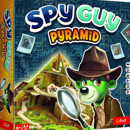 Spy Guy Pyramid Board Game for 2-4 Players, Ages 8+