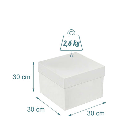 Square Cake Boxes With Lids and Cake Boards