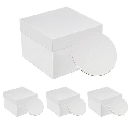 Square Cake Boxes With Lids and Cake Boards