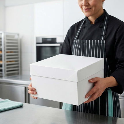 Square Cake Boxes With Lids and Cake Boards