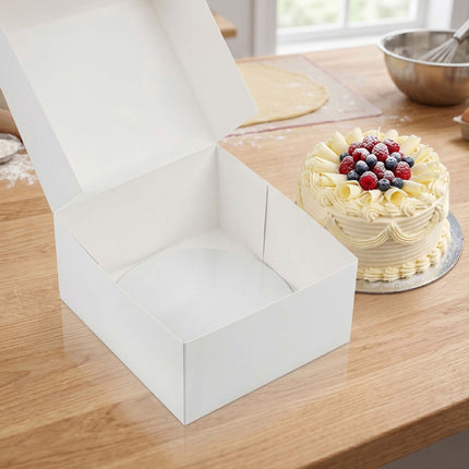 Square Cake Boxes With Lids and Cake Boards