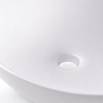 Square Ceramic Countertop Washbasin, 42 x 42 cm, White