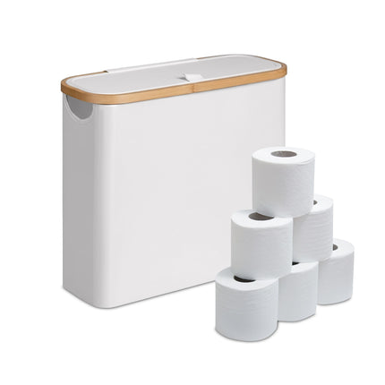 Square Fabric Toilet Roll Holder – Holds 12 Rolls