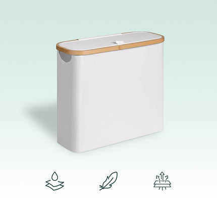 Square Fabric Toilet Roll Holder – Holds 12 Rolls