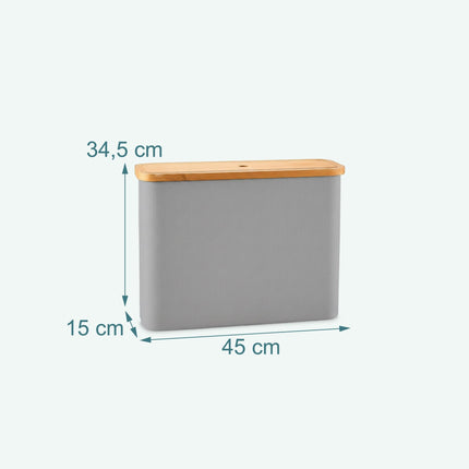 Square Fabric Toilet Roll Holder, Holds 12 Rolls