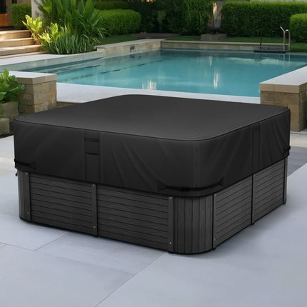 Square Hot Tub Cover 88x88x20 In, 600D Waterproof Oxford