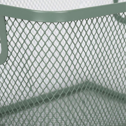 Square Metal Storage Basket with Handles