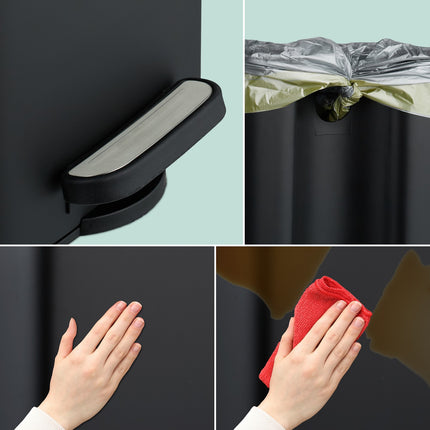 Square Pedal Bin 6L with Soft-Close Lid