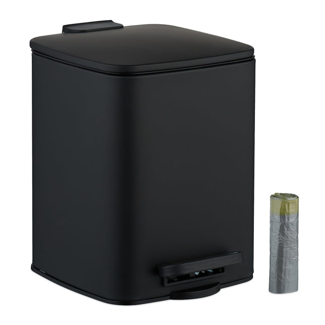 Square Pedal Bin 6L with Soft-Close Lid