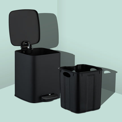 Square Pedal Bin 6L with Soft-Close Lid
