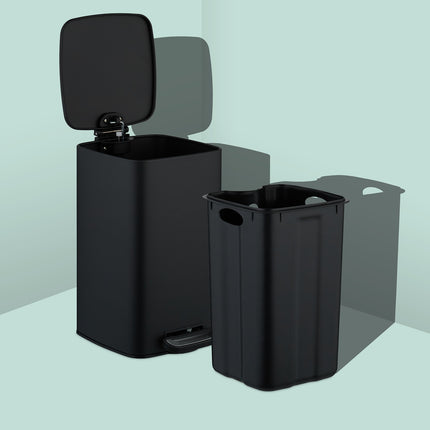 Square Pedal Bin 8L with Soft-Close Lid