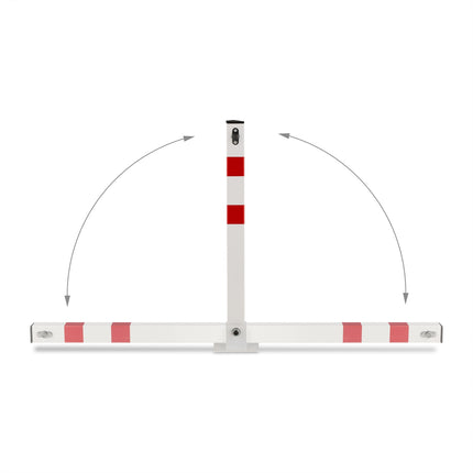 Square Steel Folding Barrier Post for Driveways