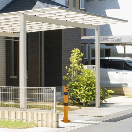 Square Steel Folding Barrier Post for Driveways