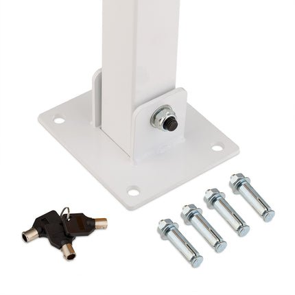 Square Steel Folding Barrier Post for Driveways