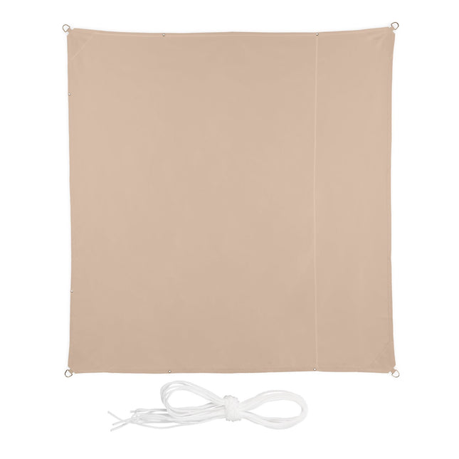 Square Sun Shade Sail, Beige – UV-Resistant Polyester