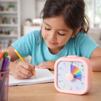 Square Visual Timer with Adjustable Volume, 60-Minute