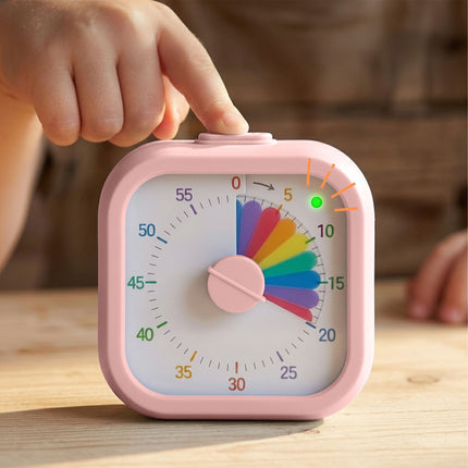 Square Visual Timer with Adjustable Volume, 60-Minute