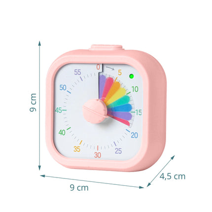 Square Visual Timer with Adjustable Volume, 60-Minute