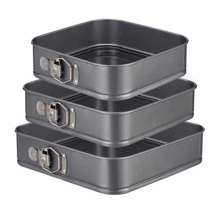 Square baking tins set of 3