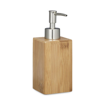 Square bamboo soap pump