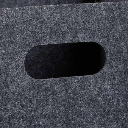 Square basket in felt