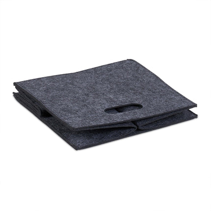 Square basket in felt